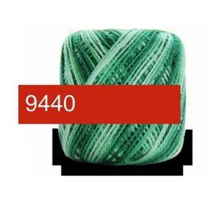 5/$15 Circulo Rubi Brilhante Variegated Green 9440 40m 5g Mercerized Cotton